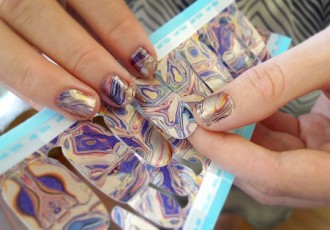 Cynthia Rowley marbled nail strips